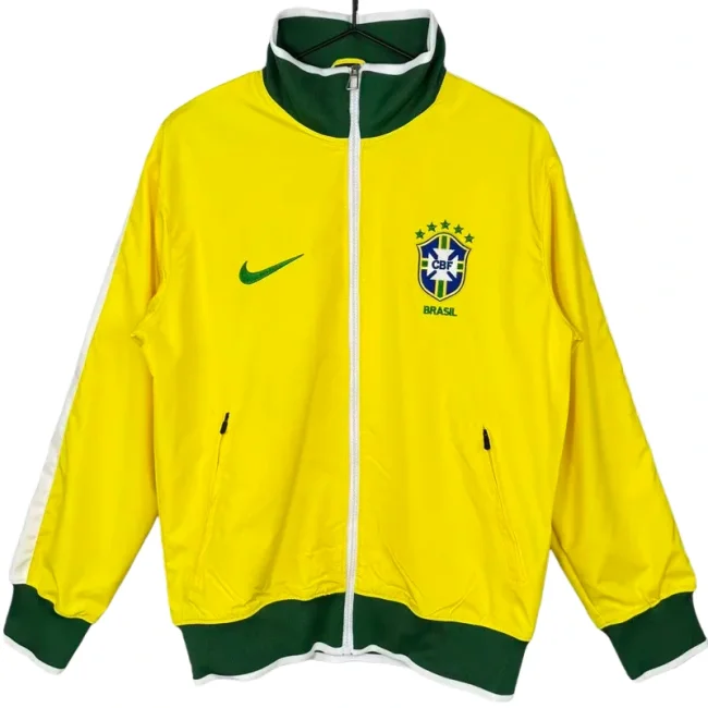 2010-2011 Brazil Yellow Retro Windbreaker