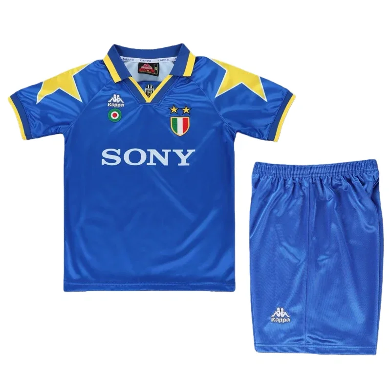 1995-1997  Juventus  Away Kids Retro Soccer Jersey