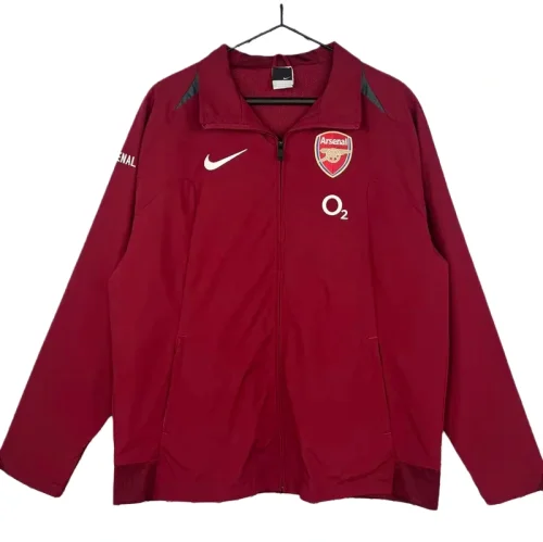 2005-06 Mens Arsenal Jujube red Retro Windbreaker