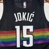 25/26 Nuggets JOKIC #15 Black City Edition Top Quality Hot Pressing NBA Jersey