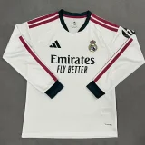 2026-27 Mens  Real Madrid home Long Sleeve white soccer Jersey
