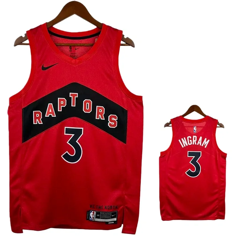 25/26 Raptors INGRAM # 3 Red Away Top Quality Hot Pressing NBA Jersey