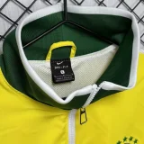 2010-2011 Brazil Yellow Retro Windbreaker