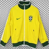 2010-2011 Brazil Yellow Retro Windbreaker