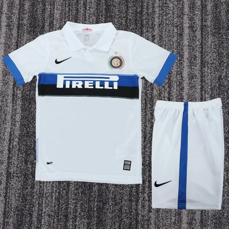 2009-2010 Kids Inter Milan Away  Retro Soccer Jersey