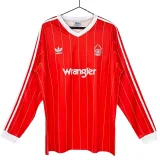 1982-1984 Nottingham Home Long Sleeve Retro Soccer Jersey