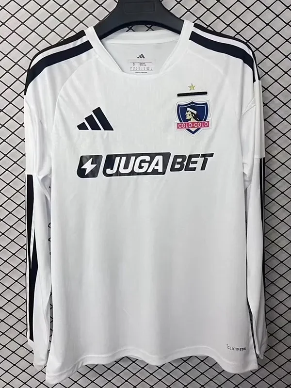 2026-27 Mens Colo-Colo home white Long Sleeve Soccer Jersey