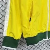 2010-2011 Brazil Yellow Retro Windbreaker