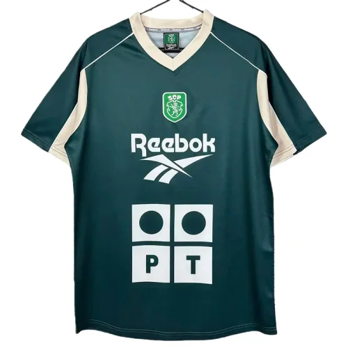 2000-2001 Sporting Lisbon Green Rotro Training Shirts