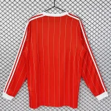 1982-1984 Nottingham Home Long Sleeve Retro Soccer Jersey