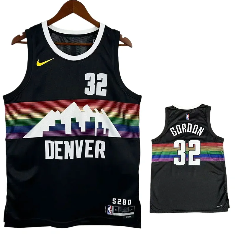 25/26 Nuggets GORDDN #32 Black City Edition Top Quality Hot Pressing NBA Jersey