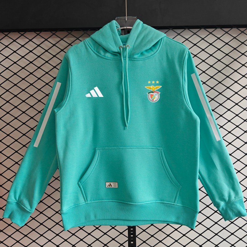 2025-26 Men's Benfica Light green Hoody 浅绿色(加绒)