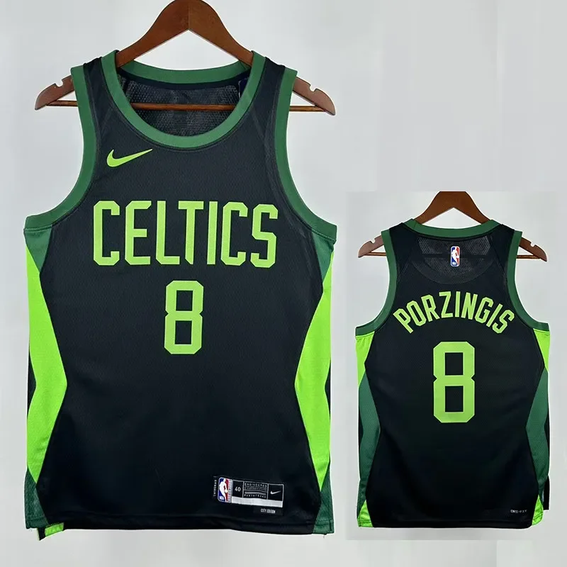 24/25 CELTICS PORZINGIS # 8 City Edition Top Quality Hot Pressing Retro NBA Jersey