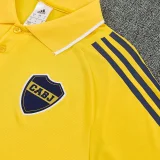 2025-26 Boca Juniors Yellow Polo Tracksuit