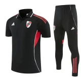 2025-26 River Plate Black Polo Tracksuit