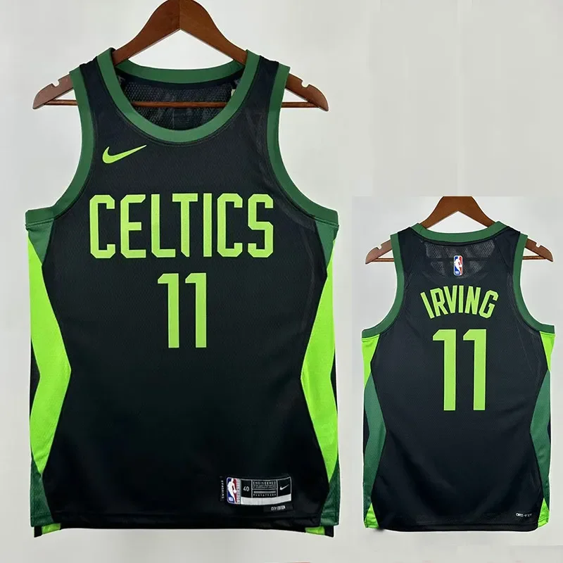 24/25 CELTICS IRVING # 11City Edition Top Quality Hot Pressing Retro NBA Jersey