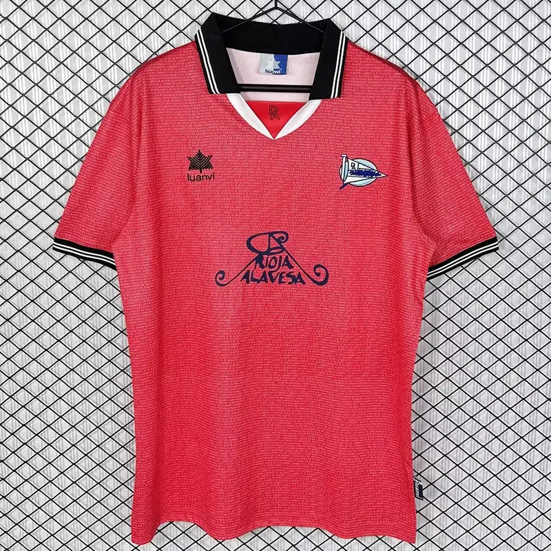 2000-2001 Deportivo Alaves (UEFA )Away Retro Soccer Jersey