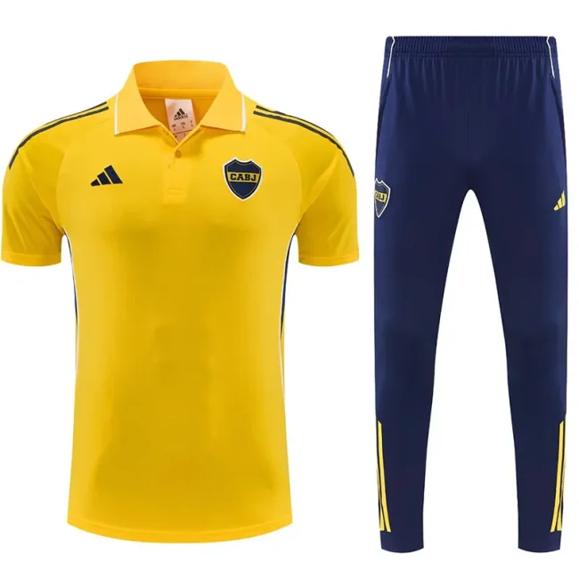 2025-26 Boca Juniors Yellow Polo Tracksuit