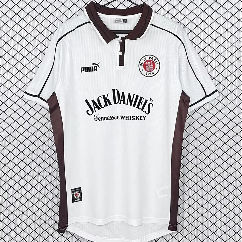 1999-2000 St Pauli Home Retro Soccer Jersey