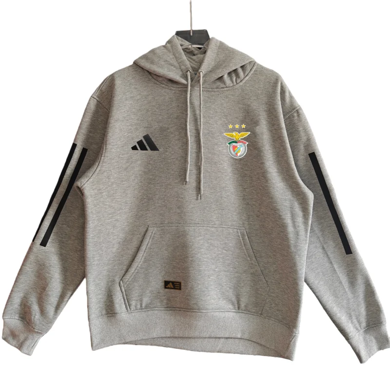 2025-26 Men's Benfica grey Hoody 灰色(加绒)