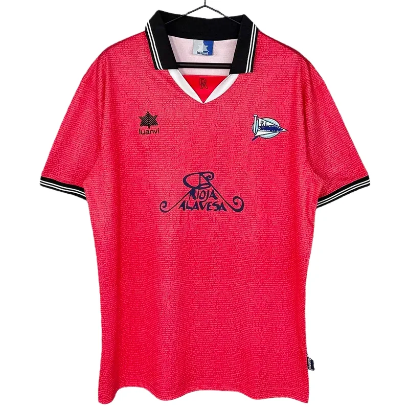 2000-2001 Deportivo Alaves (UEFA )Away Retro Soccer Jersey