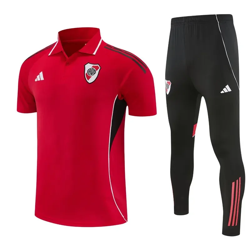 2025-26 River Plate Red Polo Tracksuit