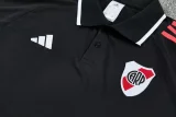 2025-26 River Plate Black Polo Tracksuit