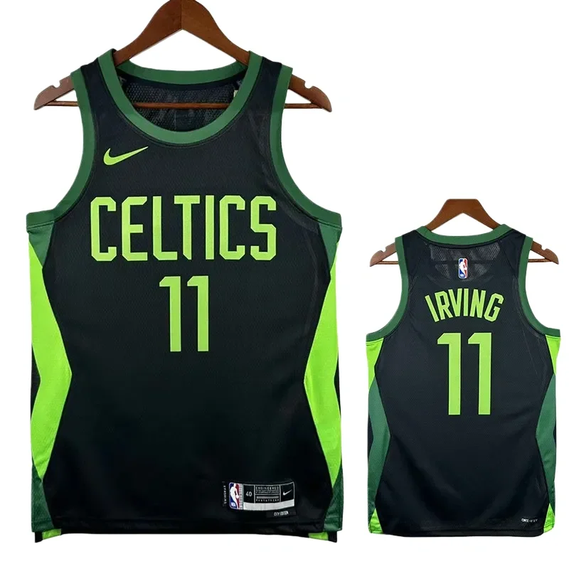 24/25 CELTICS IRVING # 11City Edition Top Quality Hot Pressing Retro NBA Jersey