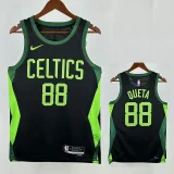 24/25 CELTICS QUETA # 88 City Edition Top Quality Hot Pressing Retro NBA Jersey