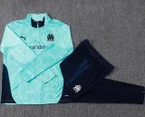 2025-26 Marseille Lake blue Kids Half Pull Tracksuit #E25194