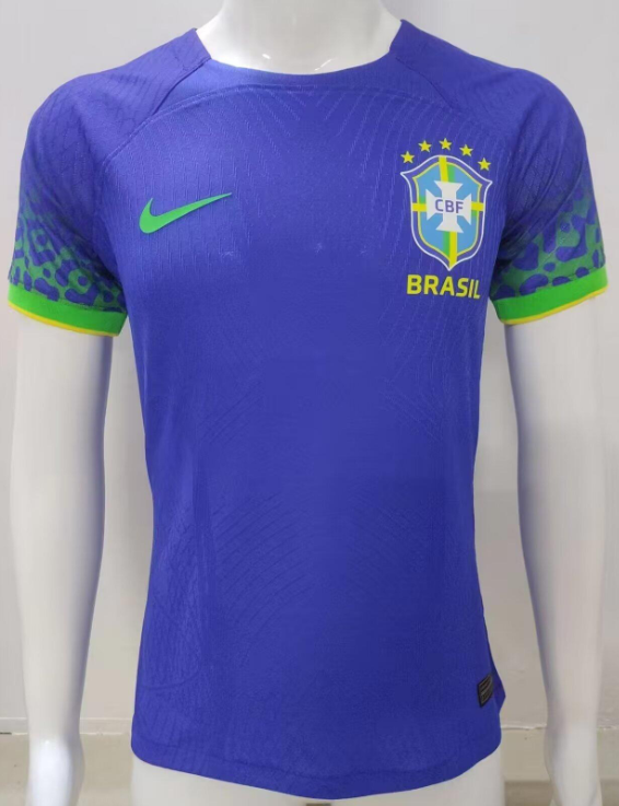 2022-23 Mens Brazil away Player version soccer Jersey