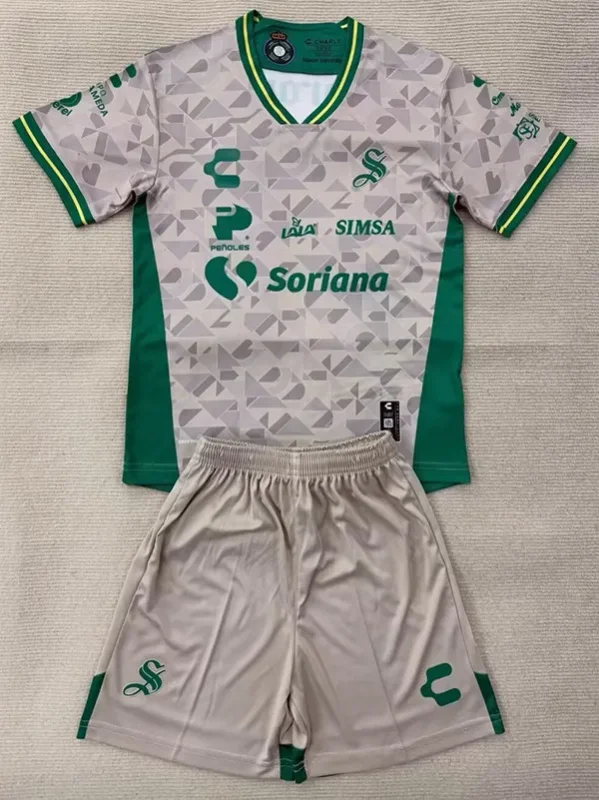 2025-26 Kids Santos Laguna Home  Soccer Jersey