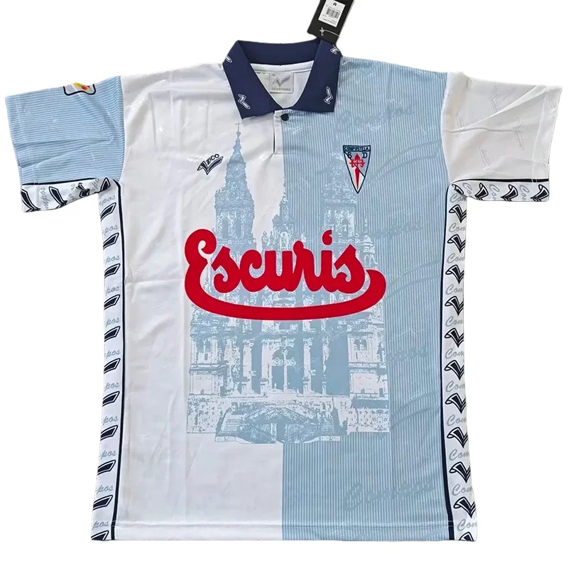1997-1998 SD Compostela Home Retro Soccer Jersey
