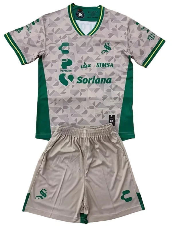2025-26 Kids Santos Laguna Home  Soccer Jersey