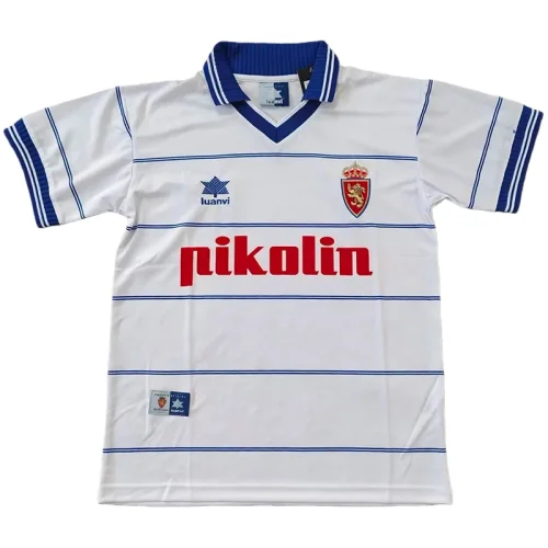 1999-2000 Zaragoza Home Retro Soccer Jersey