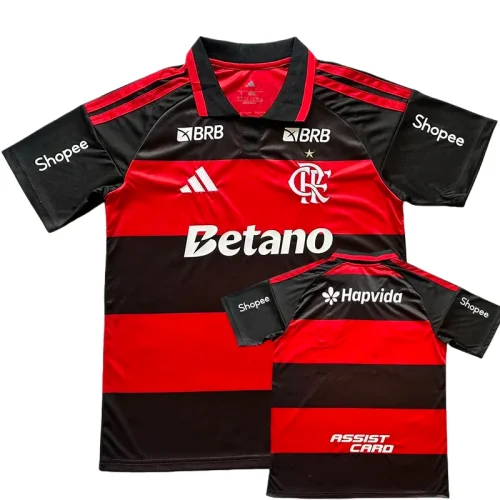 2026-27 Mens Flamengo Print Sponsor  home  soccer Jersey