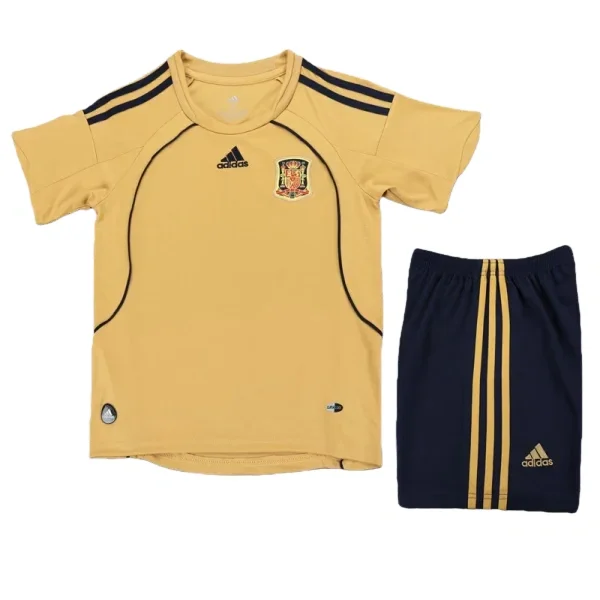 2008 Spain Away Kids Retro Soccer Jersey
