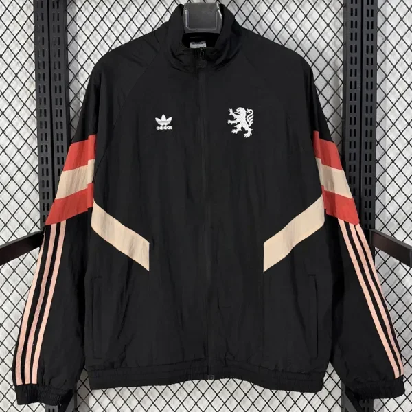 2025-26 Lyon Black Windbreaker