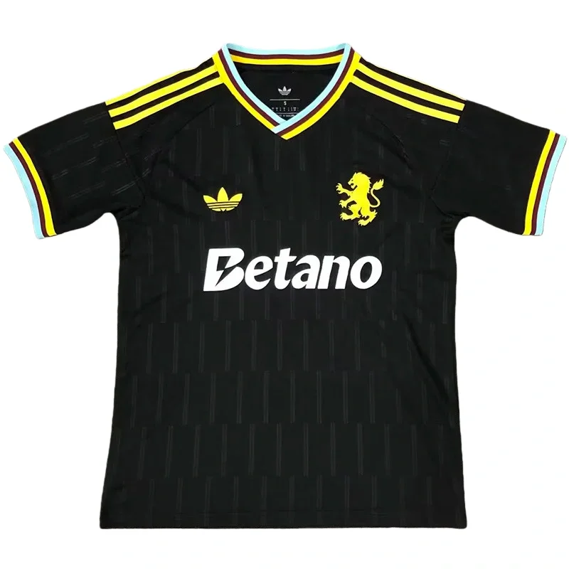 2025-26 Aston Villa Black Special Edition Fans Soccer Jersey