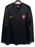 2006 Portugal Away Long Sleeve Retro Soccer Jersey