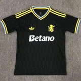 2025-26 Aston Villa Black Special Edition Fans Soccer Jersey
