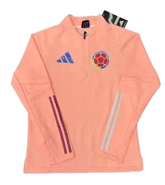 2025-26 Mens Colombia Half Pull pink Sportswear Top