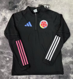 2025-26 Mens  Colombia Half Pull black Sportswear Top