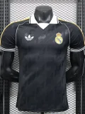 2025-26 Mens Real Madrid Black Casual Edition Player Version soccer jersey