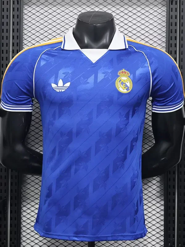 2025-26  Real Madrid Blue Casual Edition Player Version soccer jersey