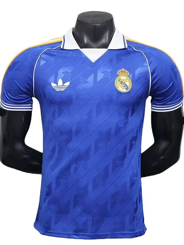 2025-26  Real Madrid Blue Casual Edition Player Version soccer jersey