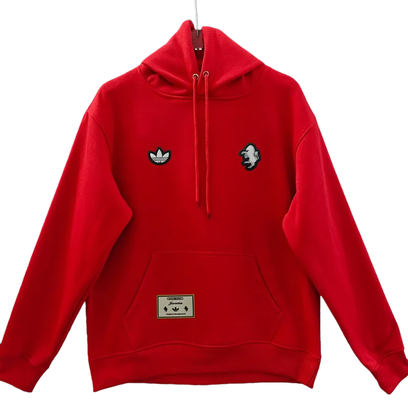 2025-26 Mens Juventus Red Hoody 红色(加绒)