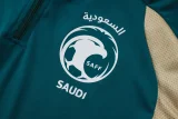 2026-27 Saudi Arabia Dark green Half Pull Tracksuit #B26007