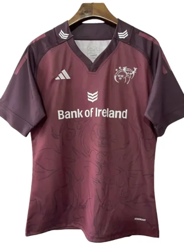 2024-25 Minster City Dark Red Rugby Jersey