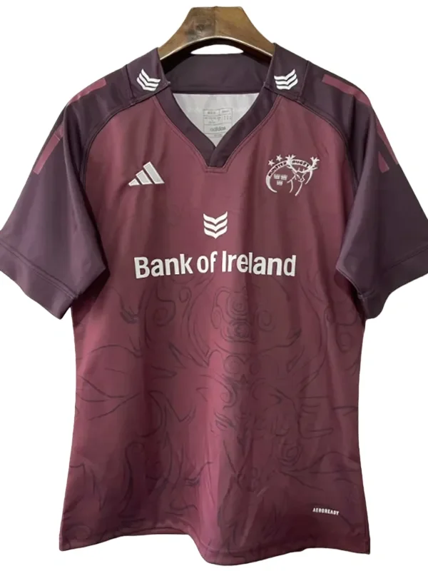 2024-25 Minster City Dark Red Rugby Jersey